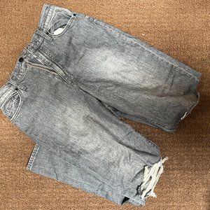 Gray Ripped Vintage Universal Thread Jeans Size 6 Stylish